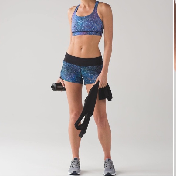 lululemon athletica Pants - Lululemon Speed Short (4-way Stretch)- Strive Multi Black/Black.